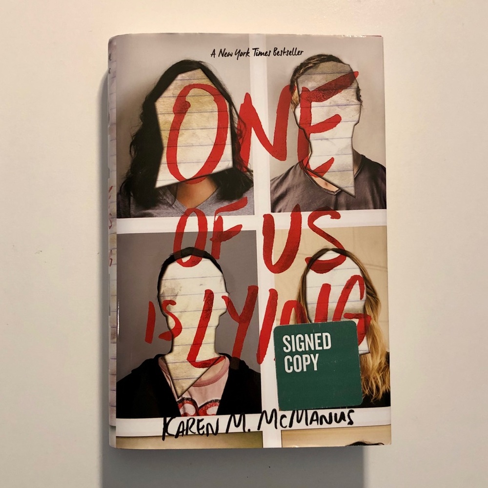 one of us is lying by karen mcmanus signed copy